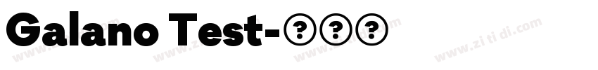 Galano Test字体转换